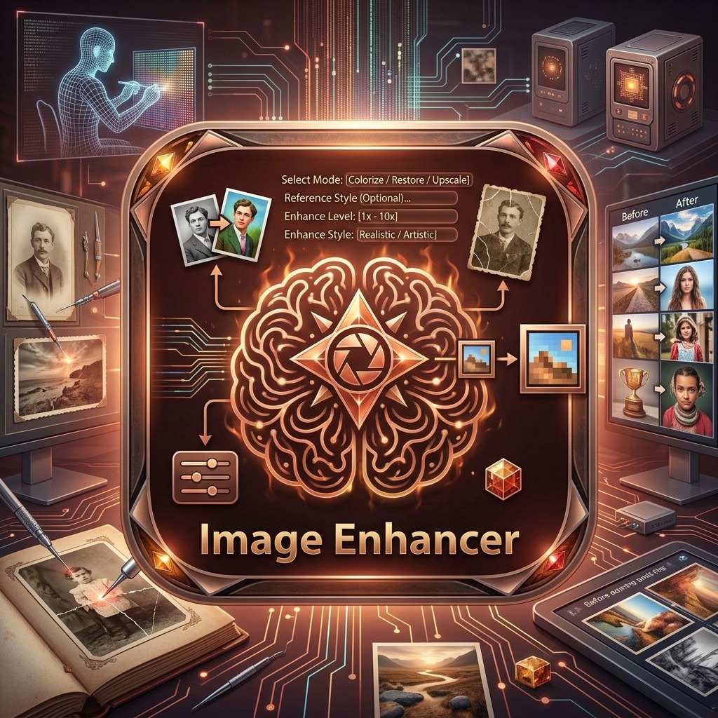 AI 图像增强器