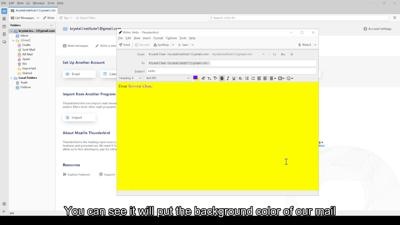 Compose Email – Content Settings