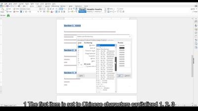 Content of Section