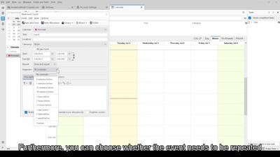 Calendar – Create Events