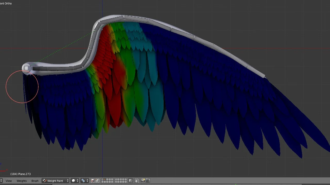 Blender重量绘画